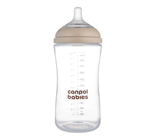 canpol 35/402 Антиколиковая бутылочка "natural shape duoflex" (6 м+) 330 мл.