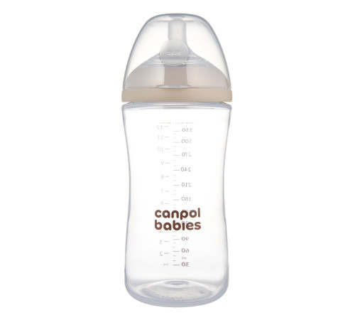 canpol 35/402 Антиколиковая бутылочка "natural shape duoflex" (6 м+) 330 мл.