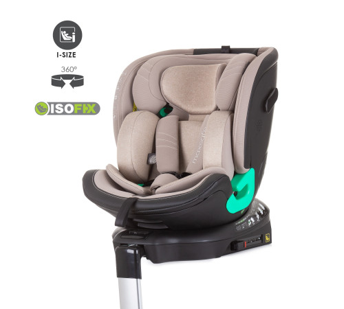 chipolino Автокресло max safe isofix i-size 360 °c (40-150 см.) гр. 0+/1/2/3 ( 0-36 кг.) stkmax02303sa песочный