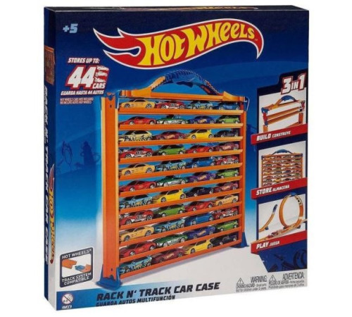 hot wheels hwcc9 Портативный гараж-кейс для хранения машинок 2в1