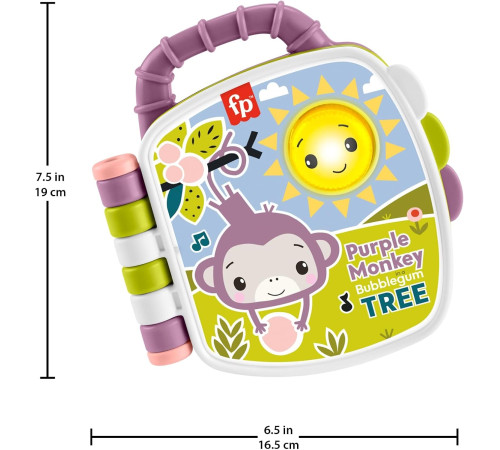 fisher-price jfc75 Музыкальная книга "Фиолетовая обезьянка"