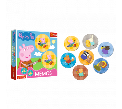 trefl 01893 oc de masă "peppa pig. memos"