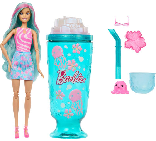 barbie jkf62 păpușă surpriză "pop reveal" seria "lumea subacvatică"