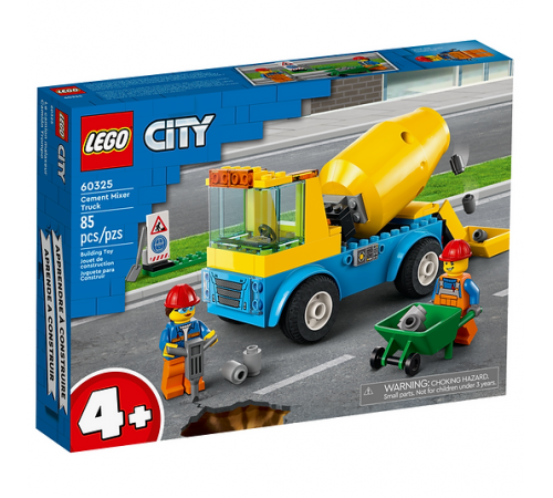  lego city 60325 Конструктор "Бетономешалка" (85 дет.)