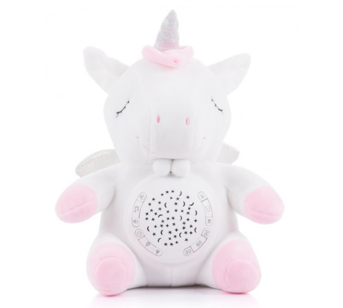  chipolino pil02008unic Плюшевая музыкальная игрушка с проектором "Единорог"