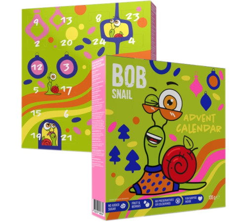 bob snail calendar de advent "disco" cu jucării (135 g)