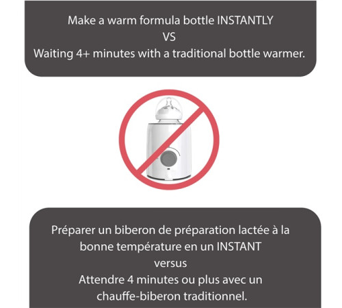 baby brezza incalzitor instant pentru biberoane white