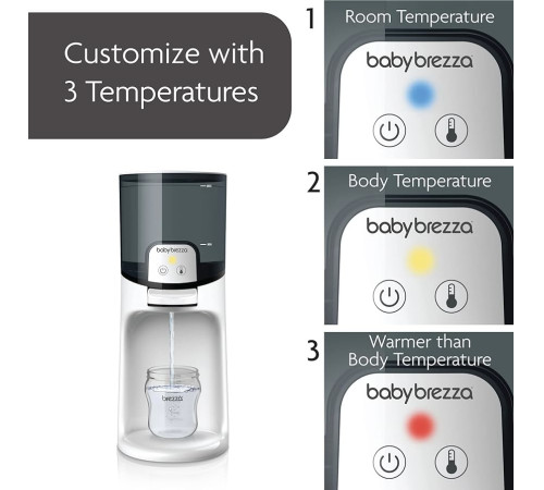 baby brezza incalzitor instant pentru biberoane white