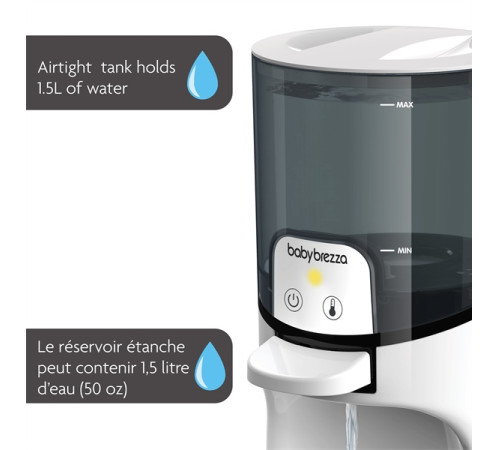 baby brezza incalzitor instant pentru biberoane white