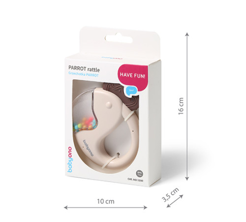 babyono-9364 Погремушка "Попугай" 1550