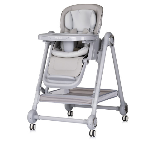  chipolino sthme0261pl scaun de masă și leagăn 2 &icirc;n 1 "melba" (platinum)