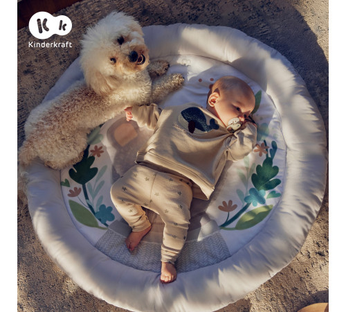 kinderkraft Развивающий коврик cozyplay бежевый