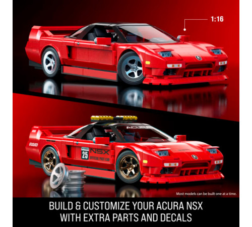 hot wheels jft17 Конструктор "brick shop elite acura nsx" (876 дет,)