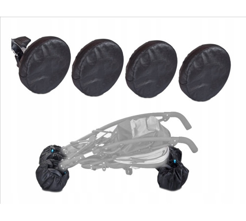 caretero huse pentru roți pentru cărucior 2163 (4 buc.)