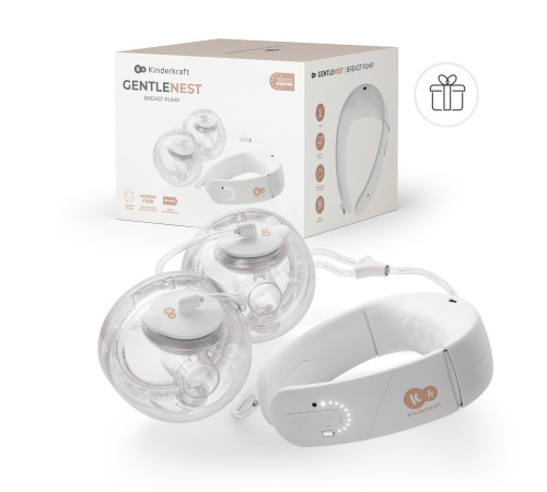  kinderkraft Двойной электрический молокоотсос gentlenest (золотой)