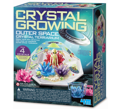 Детский магазин в Кишиневе в Молдове 4m 00-03932 Набор для выращивания кристаллов "space crystal terrarium"