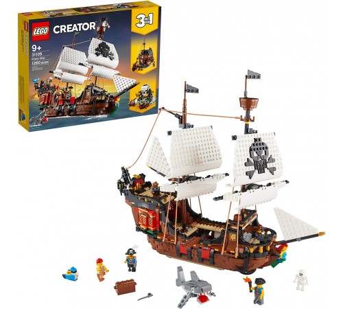 lego creator 31109 Конструктор "Пиратский корабль " (1260 дет.)