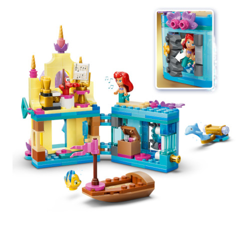 lego disney 43285 constructor "mini-palatul magic al arielei" (179 el.)