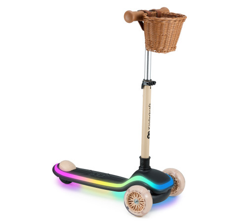 kinderkraft led trotinetă "raket" (bej)