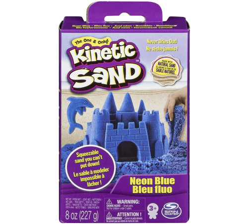 kinetic sand 6033332 Кинетический песок неоновый (227 гр.) в асс.