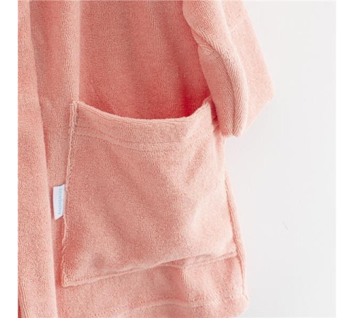 new baby 53748 Детский махровый халат "comfortally" (р. 104/110) розовый