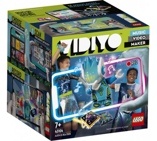  lego vidiyo 43104 constructor "beatbox dj alien" (73 el.)