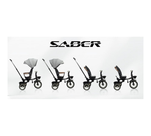 toyz 0365 Трицикл "saber" серый