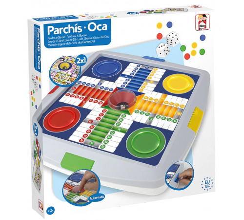  chicos 64001 joc de masă 2-în-1 "parchis oca"