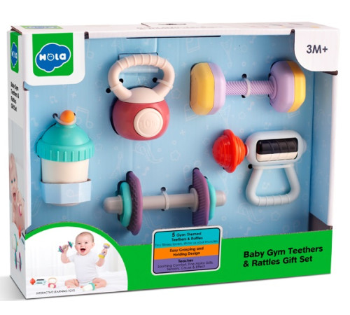 hola toys he7900 Набор прорезывателей  "Спорт" (5 шт.)