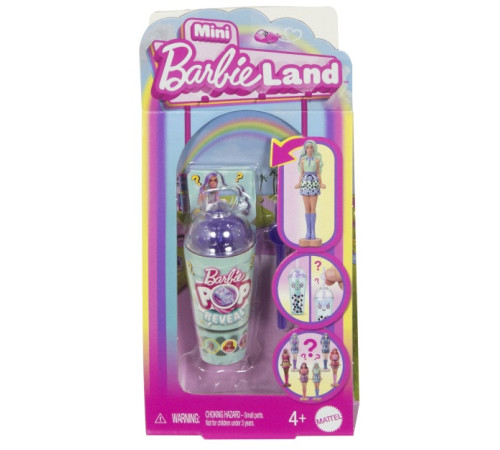 barbie jcr22 păpușă surpriză "mini barbieland pop reveal" bubble-tees