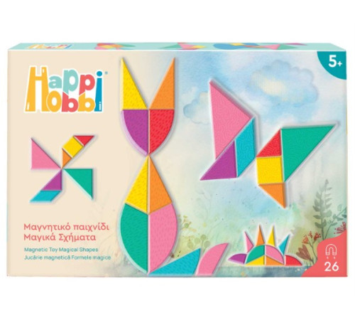  as kids 1029-64078 set magnetic de creați "happihobbi funny shapes"