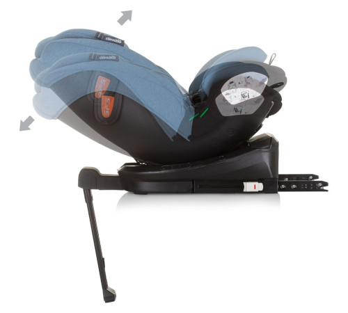 chipolino scaun auto "i-size isofix 360 tourino" stktrn02407bl (40-150 cm.) blue