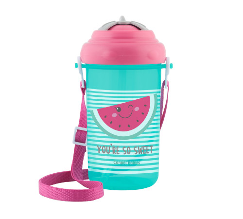 canpol 4/102 Поильник спортивный с силиконовой трубочкой "so cool!" (400 мл)