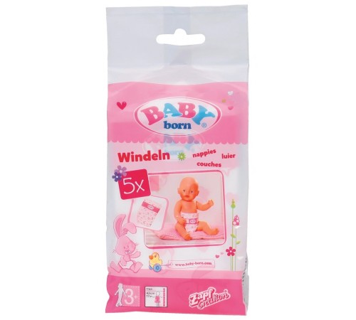  zapf creation 826508 Подгузники для куклы "baby born" (5 шт.)
