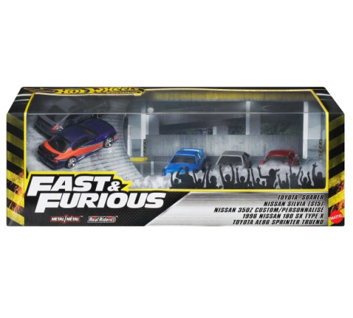 hot wheels jfl99 set de mașini de bază "fast and furious" tokyo drift (5 buc.)