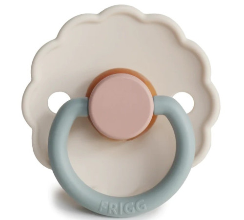 frigg Пустышка круглая латексная "daisy" (0-6 м.) cotton candy