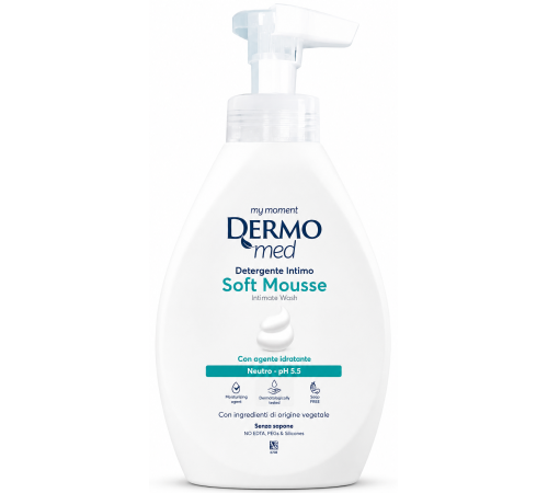  dermomed hi7023 spumă-mousse delicată pentru igiena intim soft neutro (600 ml)