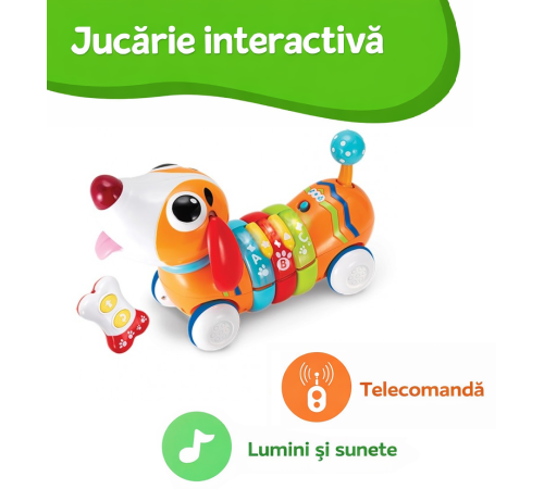  winfun 001142 jucarie interactiva cu rc sunete si lumini "cățeluș"