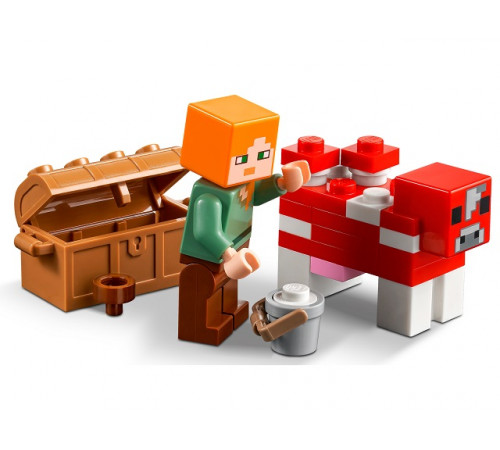 lego minecraft 21179 Конструктор "Грибной дом" (272 дет.)