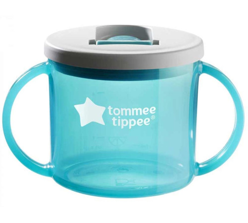 tommee tippee tt0049 Чашка с ручками "basics first cup" cиняя (4 м+) 190 мл. 