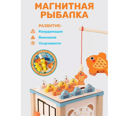 op 202108879  Деревянный развивающий куб 9-в-1