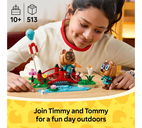 lego animal crossing 77059 constructor "ziua distractivă a lui timmy și tommy" (513 el.)