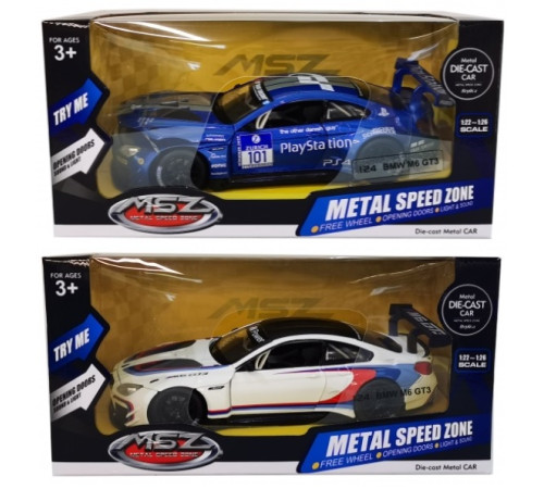  msz 68255b Металлическая модель "bmw m6 gt3 1:24" в асс.