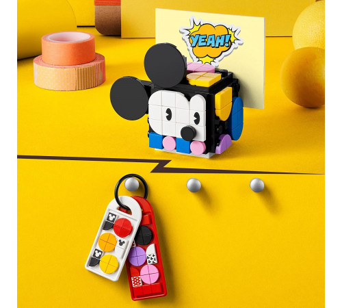 lego dots 41964 constructor "mickey mouse & minnie mouse back-to-school project box" (669 el.)