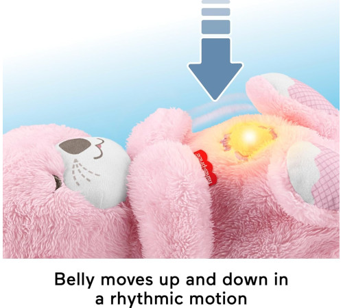 fisher-price jlj33 lampa de noapte "visele de basm ale unei vidre roz"