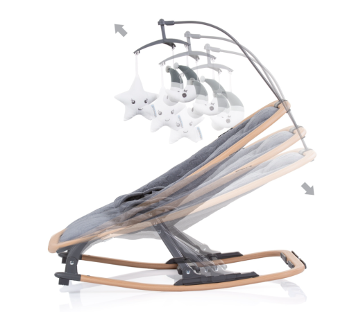 chipolino balansoar "velvet" shevl02301gt (pana la 9 kg.) graphite