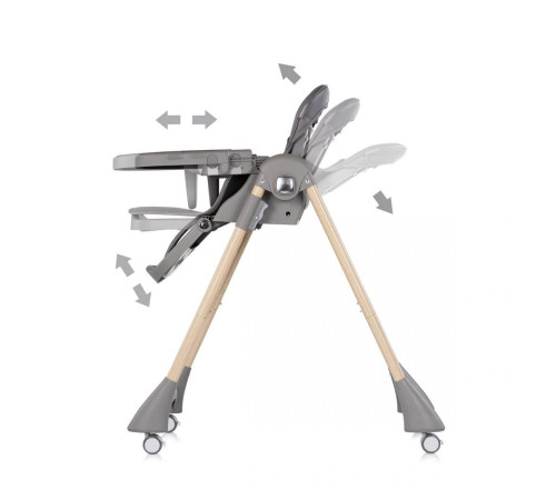 chipolino scaun pentru copii "candy shop" sthcs02601ch charcoal