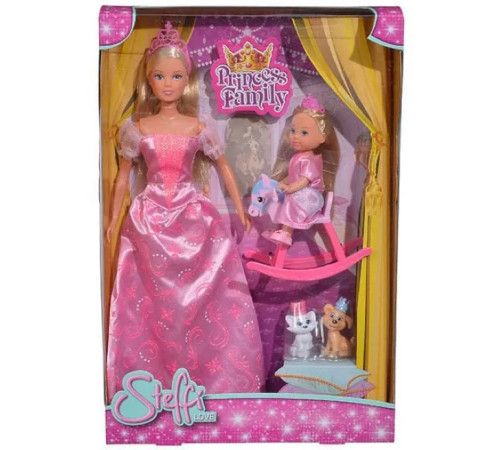 simba 5733223 set de joc "prințesa steffi și evi"