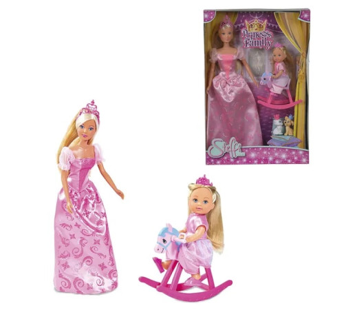 simba 5733223 set de joc "prințesa steffi și evi"