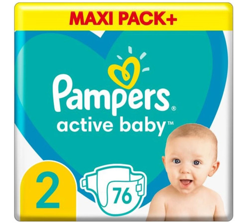  pampers active baby mini 2 (4-8 кг.) 76 шт.